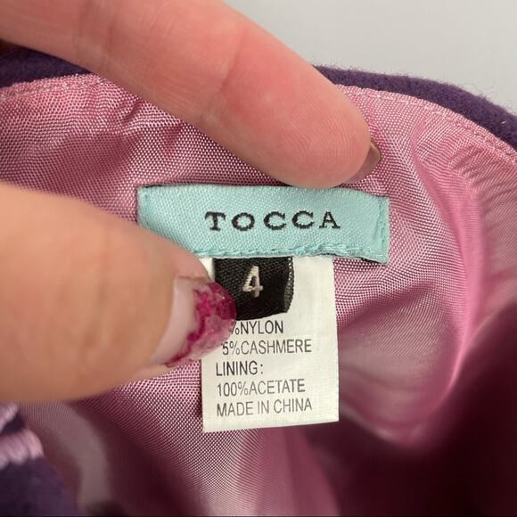Tocca | Wool Skirt Embroidered Purple Pink 4 - Picture 7 of 9
